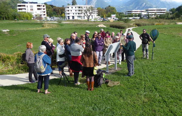 Le 17 septembre, les Seyssinois ont découvert les 20 panneaux pédagogiques du parc en présence de Dominique Salin et des experts environnementaux.
