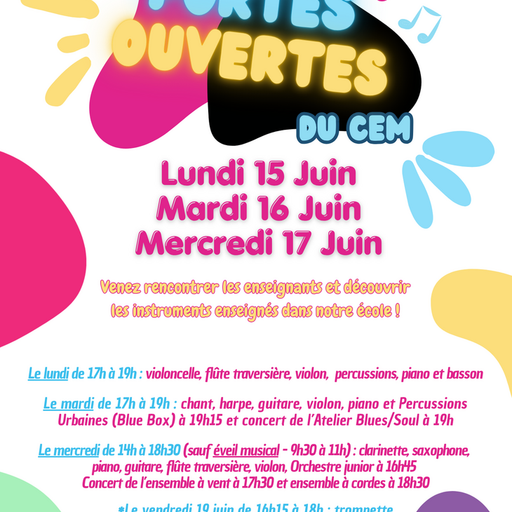 PORTES OUVERTES DU CEM